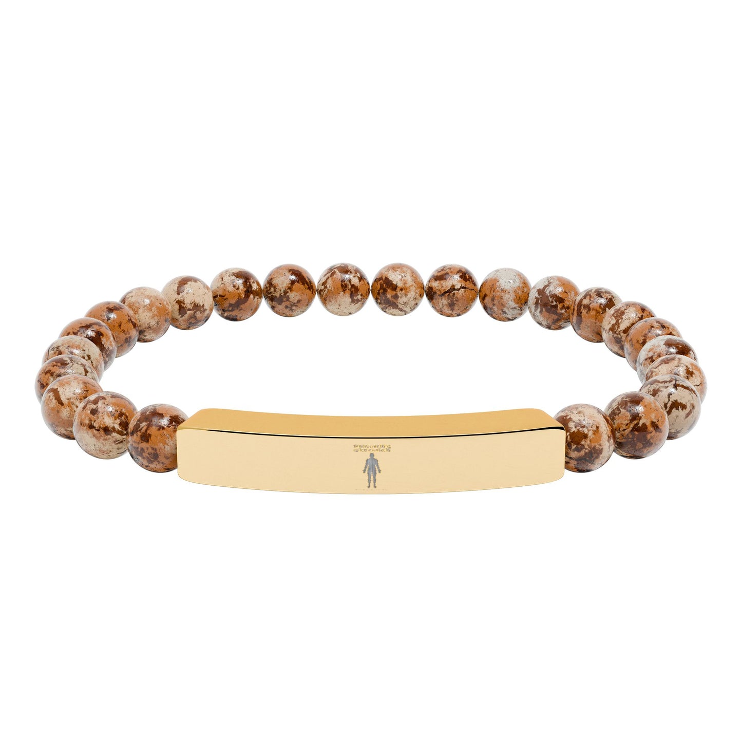 Natural Stone Stretch Bar Bracelet — "You Are a Walking Collection of Cells" (Medical Student Gift)
