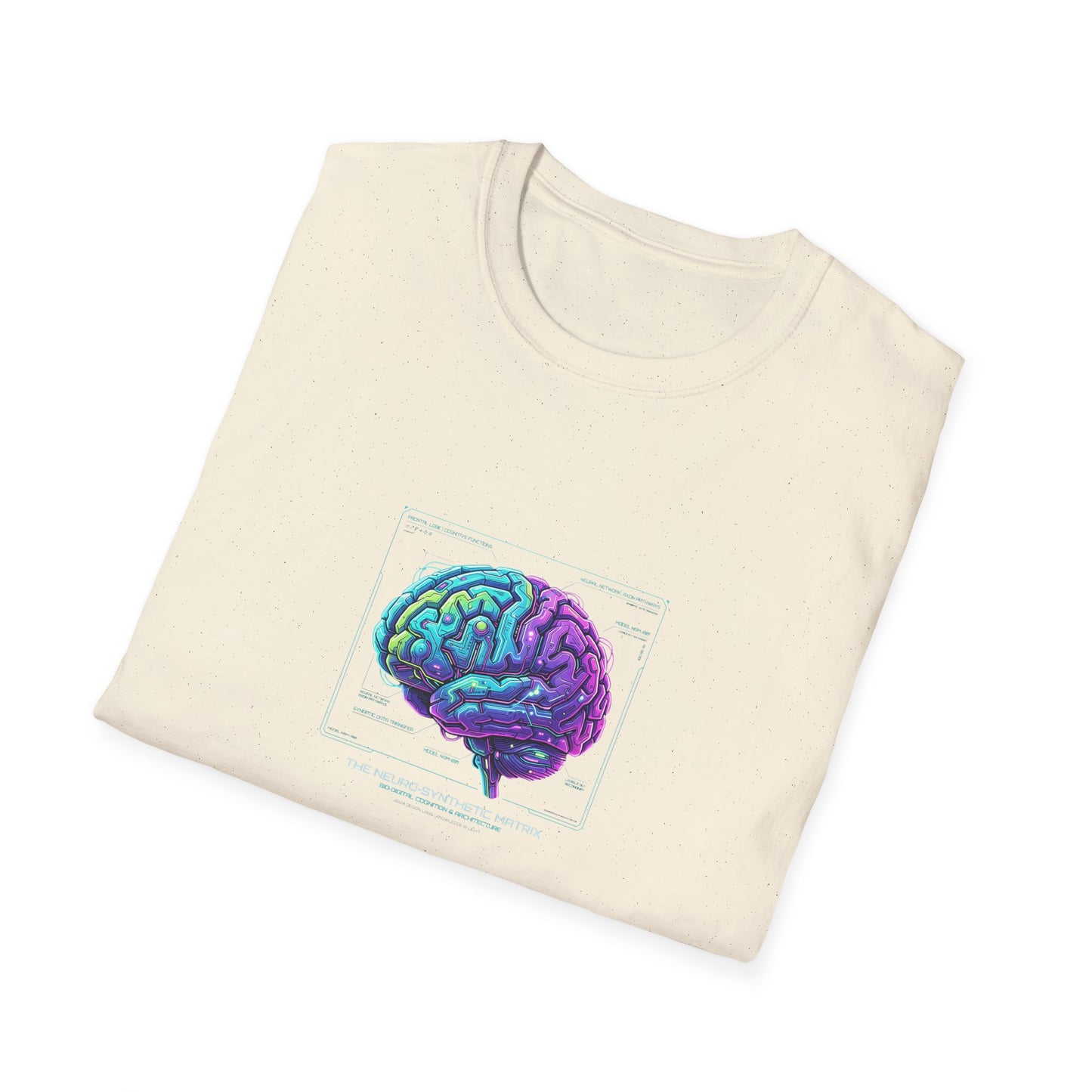 Neon Circuit Brain T-Shirt — Futuristic Sci‑Fi Science Poster Tee