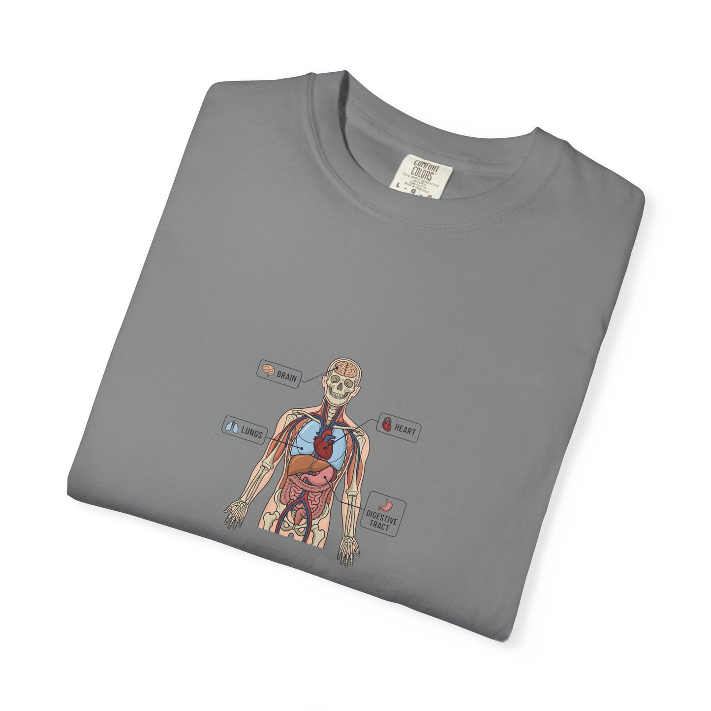 Human Anatomy Diagram T-Shirt — Medical Student Anatomy Tee