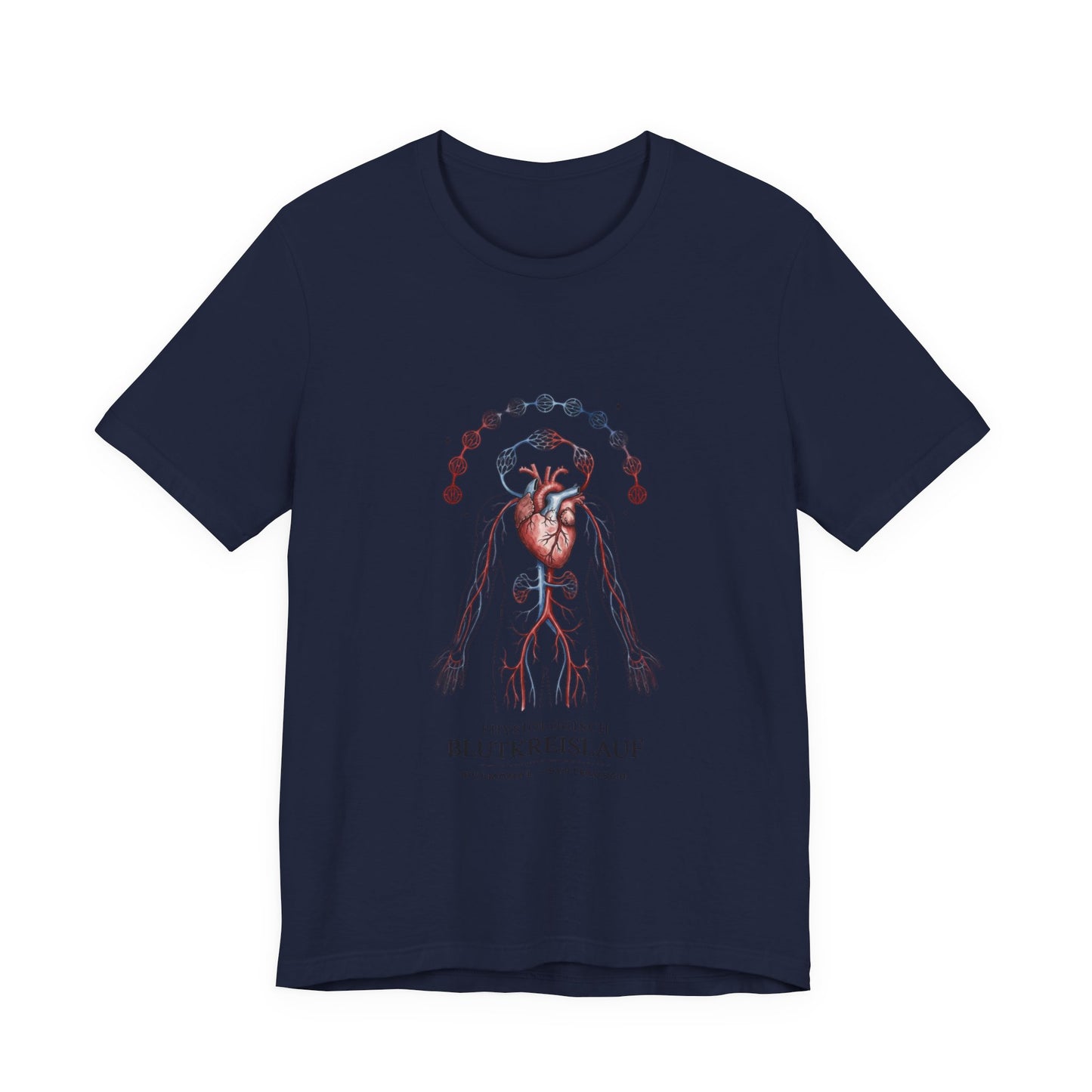 Anatomical Heart with Birth Flowers Tee | Botanical Birth Month Illustration