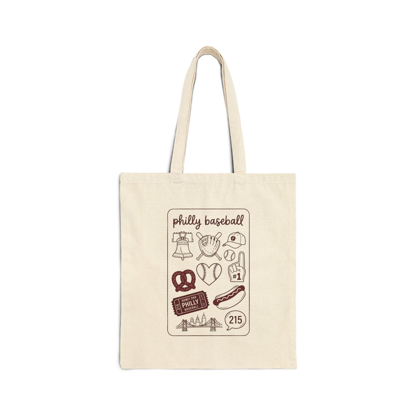 Philly Baseball Icons Tote | Philadelphia pride, 215 city symbols