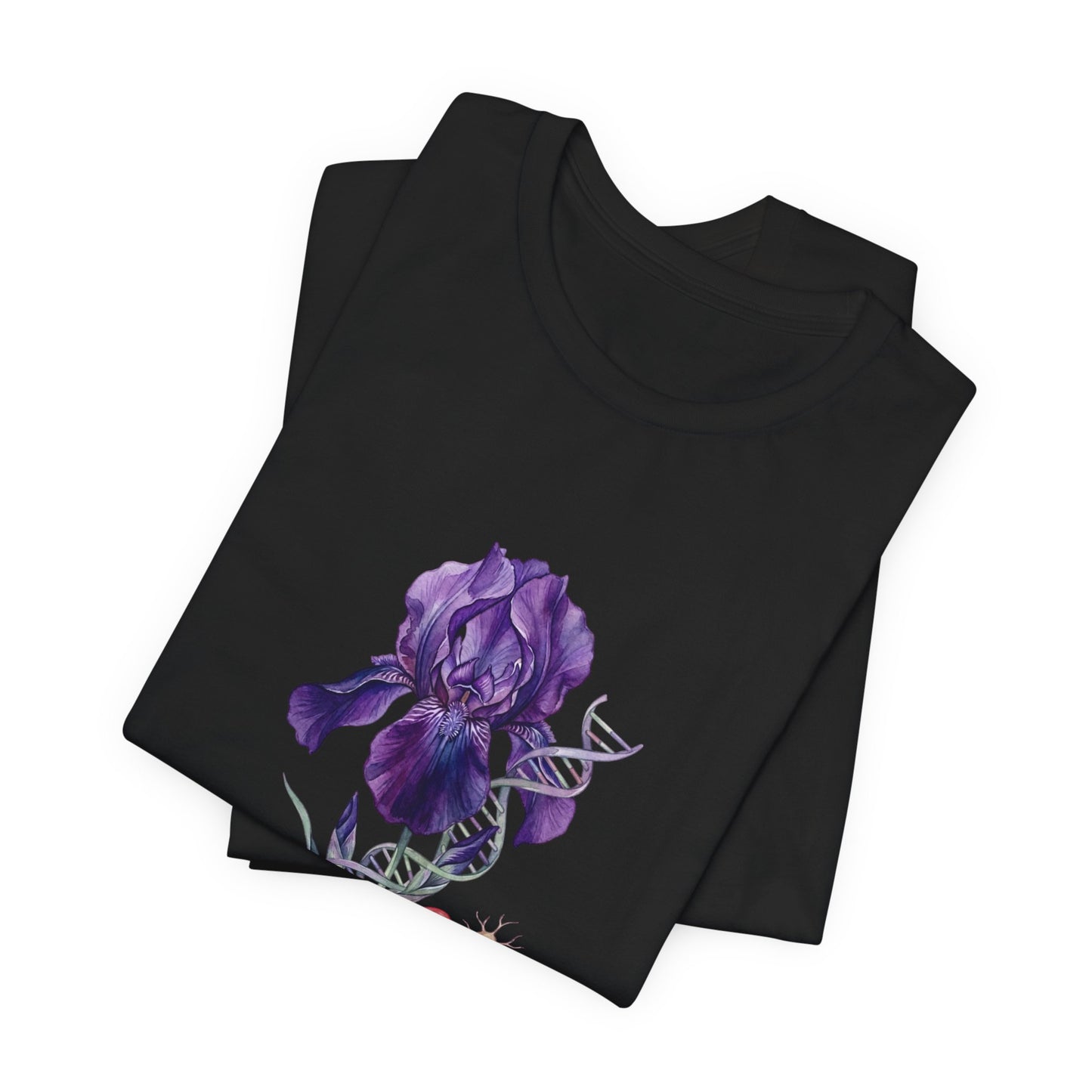 Iris Birth Flower Tee | Birth Month Floral Illustration, Botanical Birthday Shirt