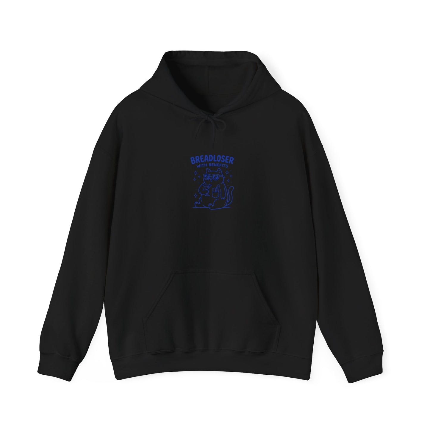 PRIMARY BREADLOSER hoodie | awkward doodle, burnout humor, meme apparel