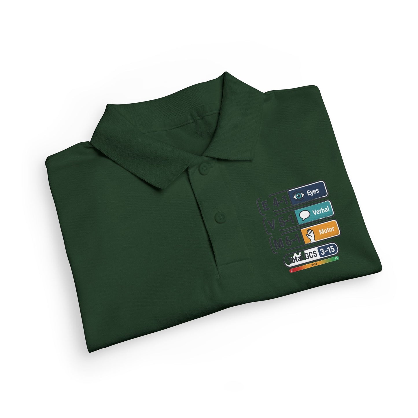 Kids Polo Shirt with Colorful Camping Icons — Outdoor Adventure Badge Design