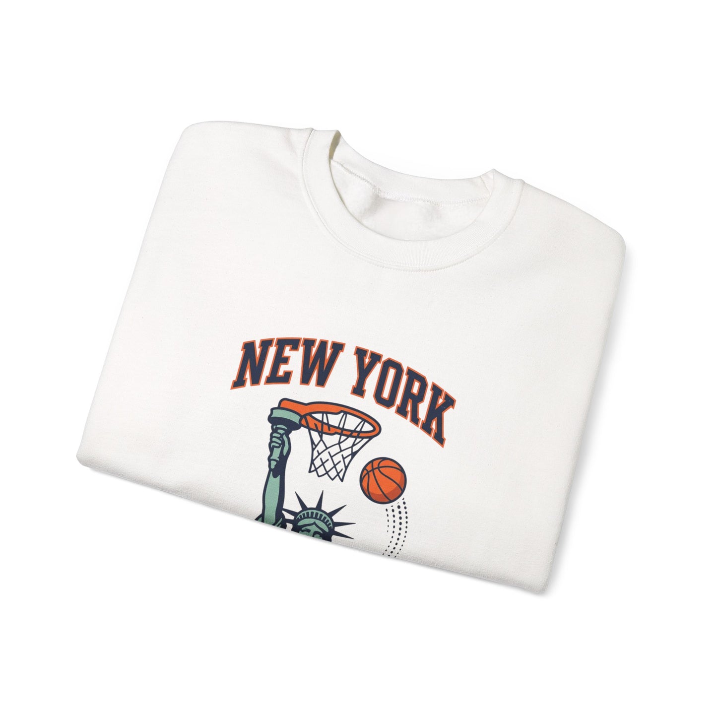 New York City Hoops Crewneck Sweatshirt | NY Basketball City Pride