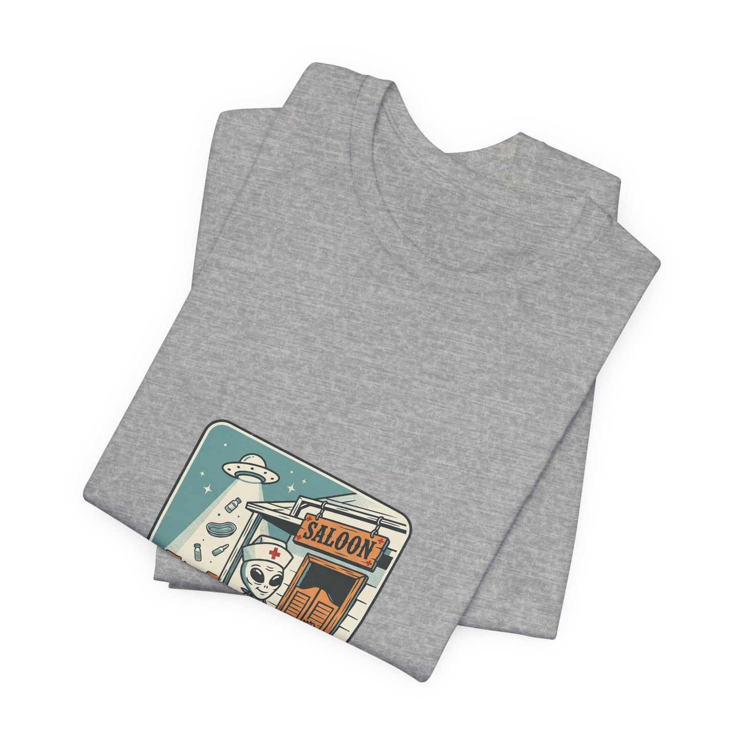 Howdy Alien Cowboy Tee | Retro UFO Desert Graphic