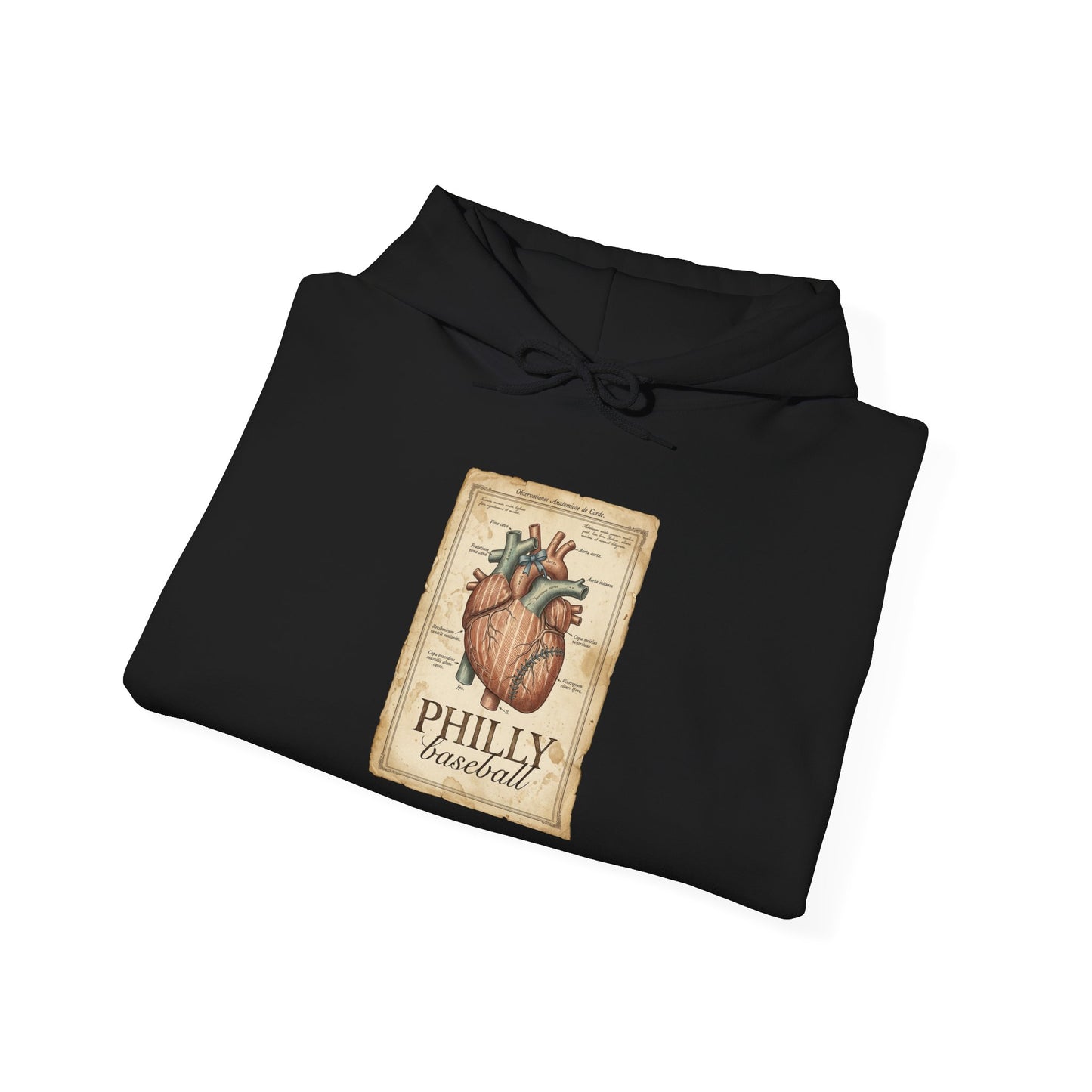 Philly Baseball Heart Hoodie | Philadelphia Pride, Local Baseball Tee