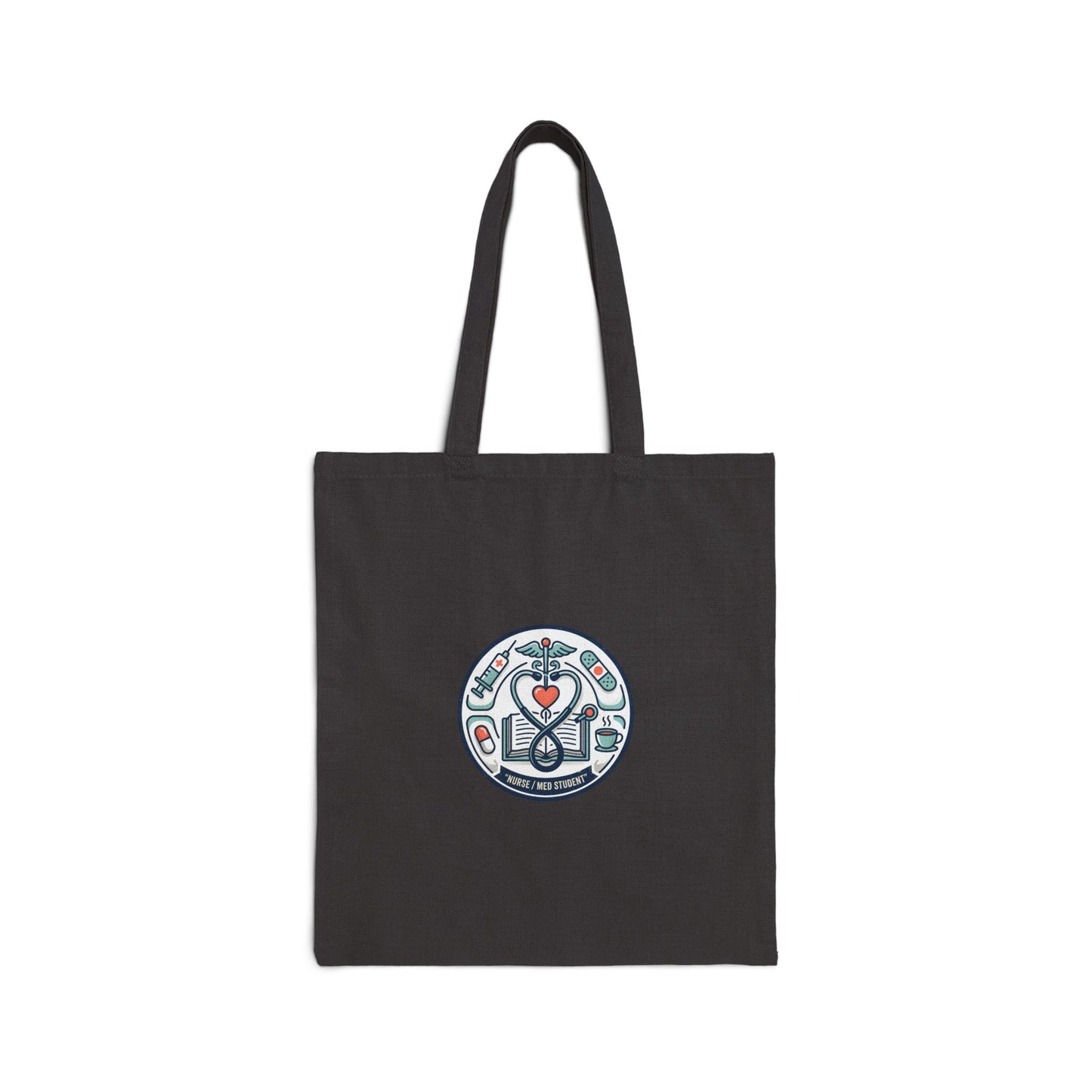Nurse & Med Student Aesthetic Cotton Canvas Tote Bag — Medical School & Nursing Gear