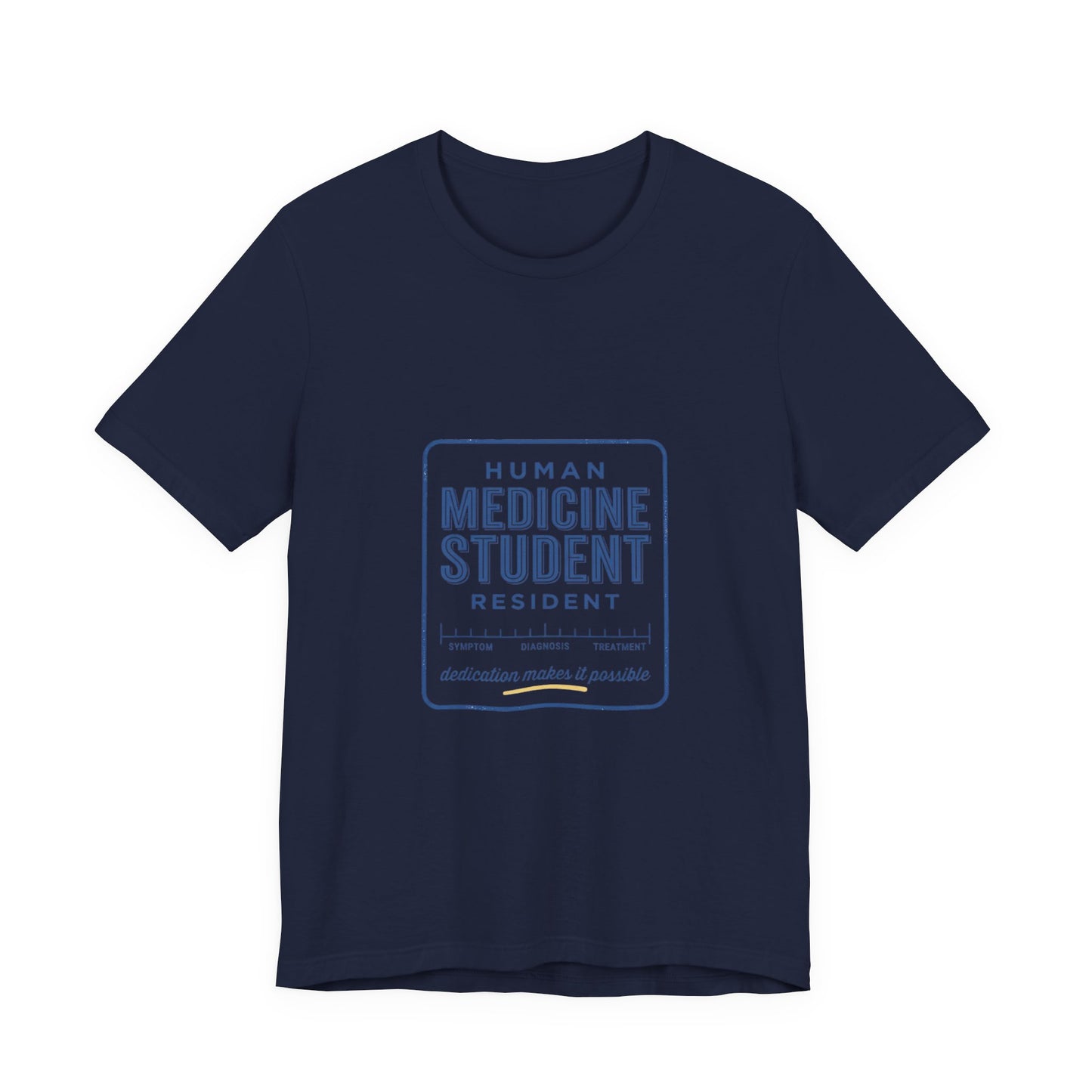 Medicine Student Badge T-Shirt | Vintage Typography, Retro Diner Style