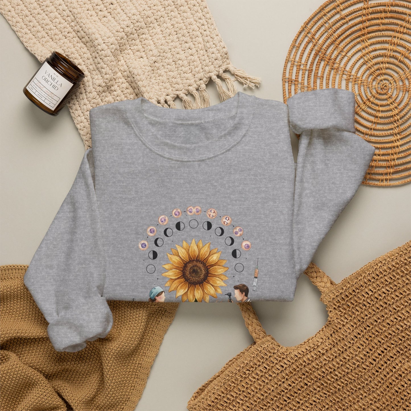 Sunflower Birth Flower Crewneck | Botanical Birth Month Sweatshirt