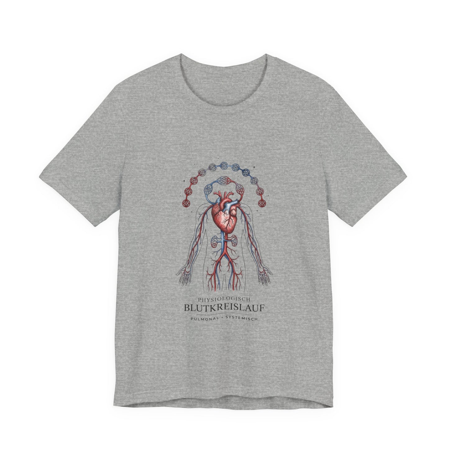 Anatomical Heart with Birth Flowers Tee | Botanical Birth Month Illustration