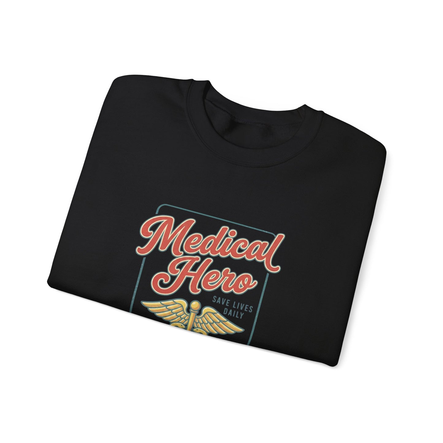 Medical Hero Caduceus Sweatshirt | Vintage Retro Medical Graphic