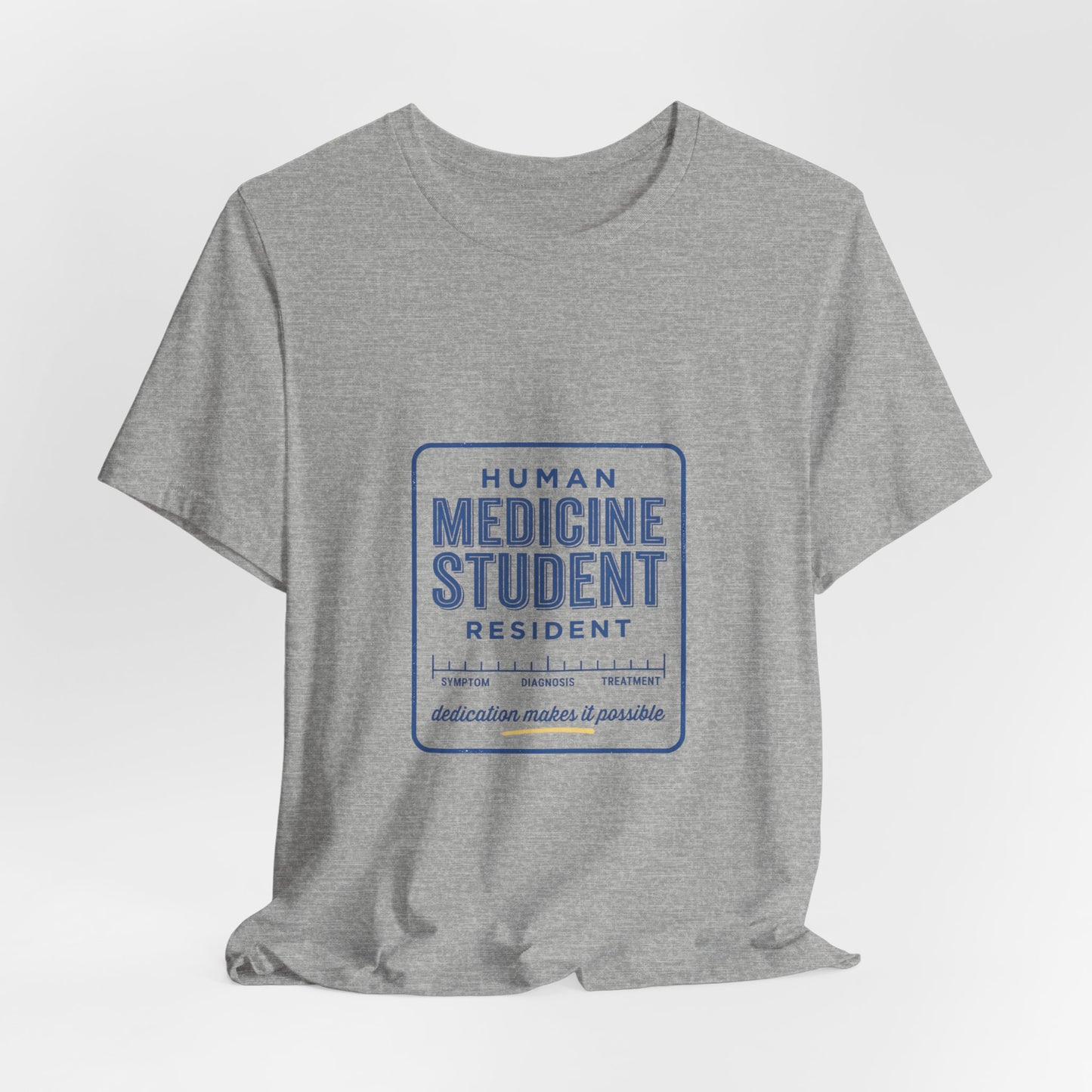 Medicine Student Badge T-Shirt | Vintage Typography, Retro Diner Style