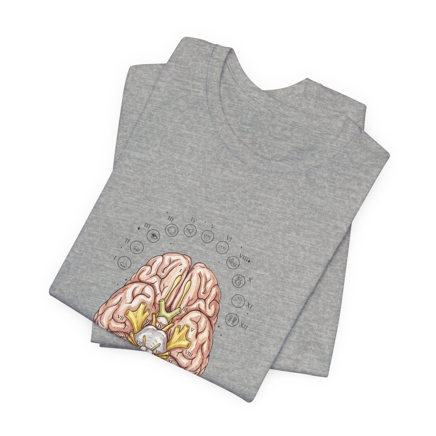Anatomical Brain Floral Illustration Tee | Birth Flower, Botanical Anatomy