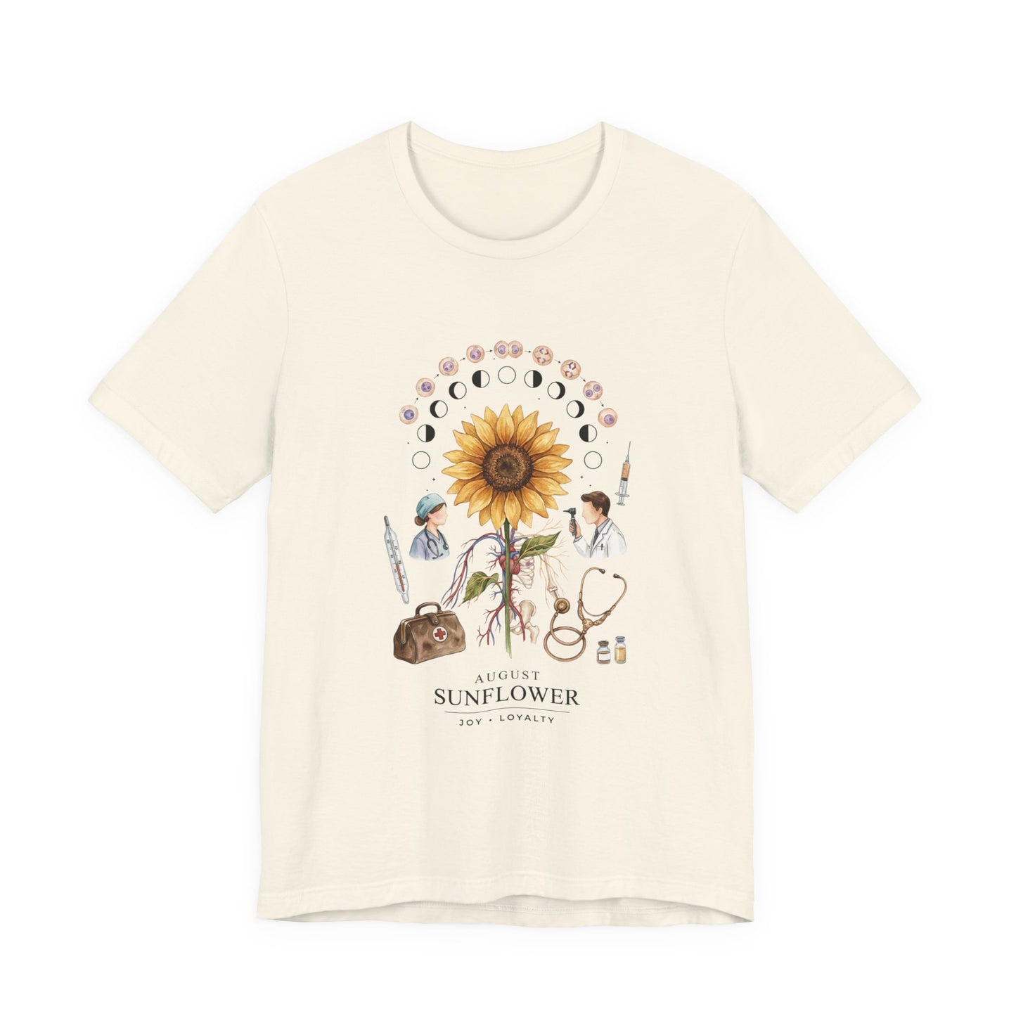 Sunflower Birth Flower Tee | Birth Month Botanical Shirt