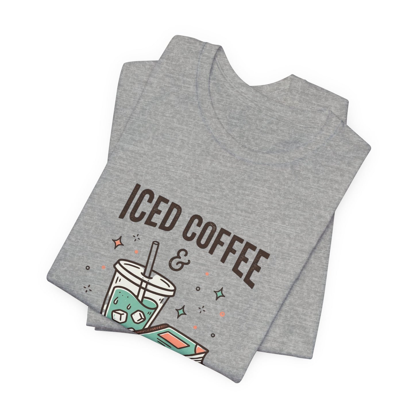 Iced Coffee & Reading Club Tee | Book Girl Summer, BookTok Aesthetic