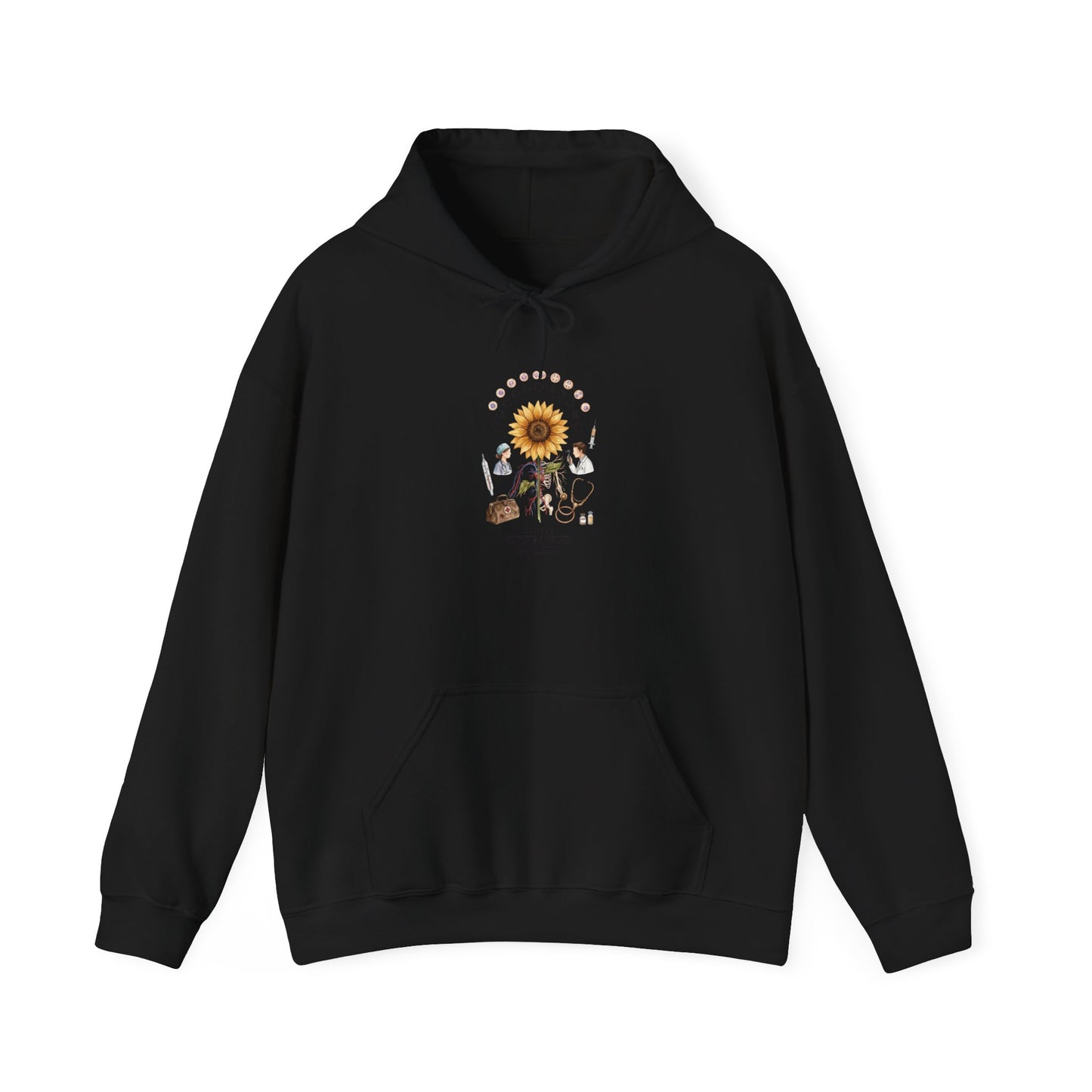 Sunflower Birth Flower Hoodie | Botanical Birth Month Floral Design
