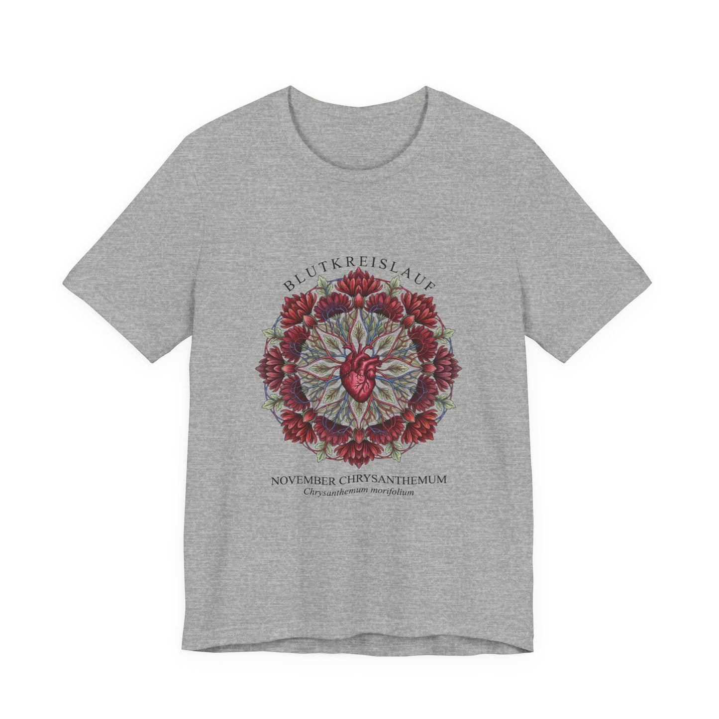November Chrysanthemum Tee | Birth Flower, Botanical Mandala