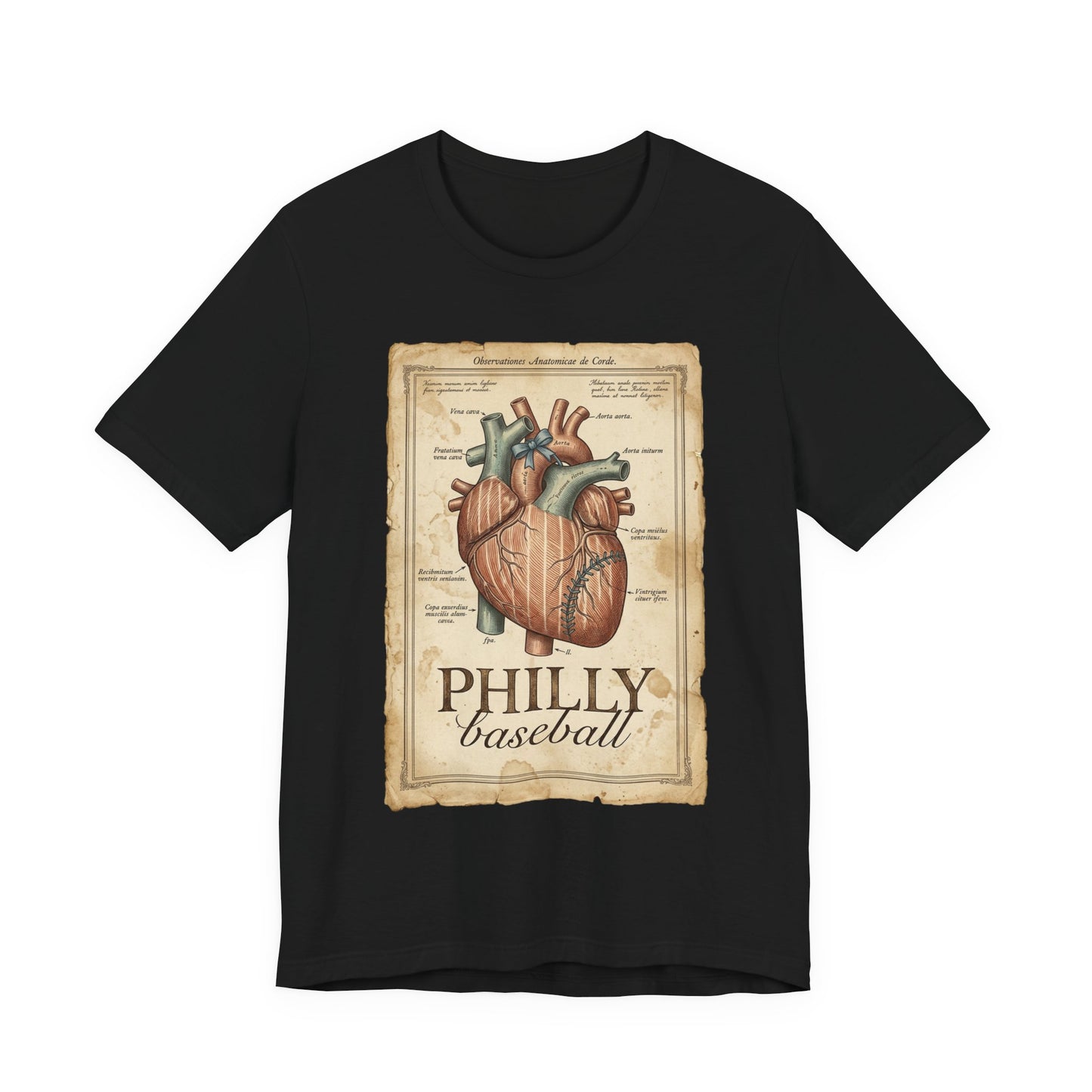 Philly Baseball Heart Tee | Philadelphia Pride, Regional Fan Shirt