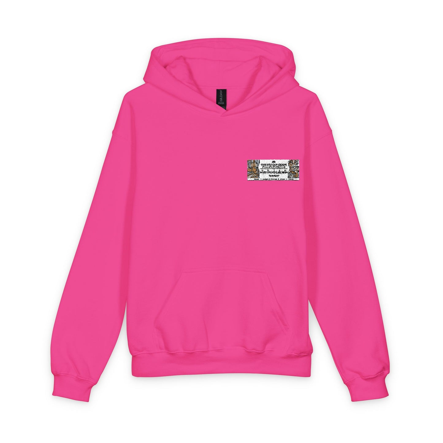 Youth Hoodie — Cute Paw Print "Best Cat Dad Ever" Pocket Design