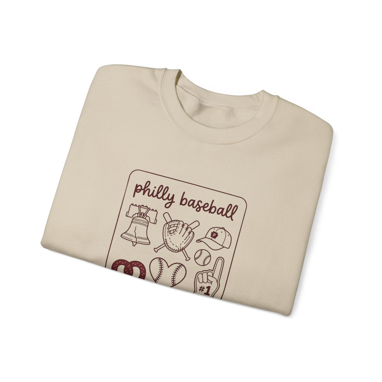 Philly Baseball Icons Crewneck Sweatshirt | City Pride, Local Sportswear