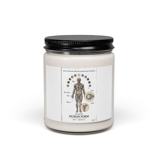 Birth Flower Soy Candle, Personalized Botanical Birth Month Candle