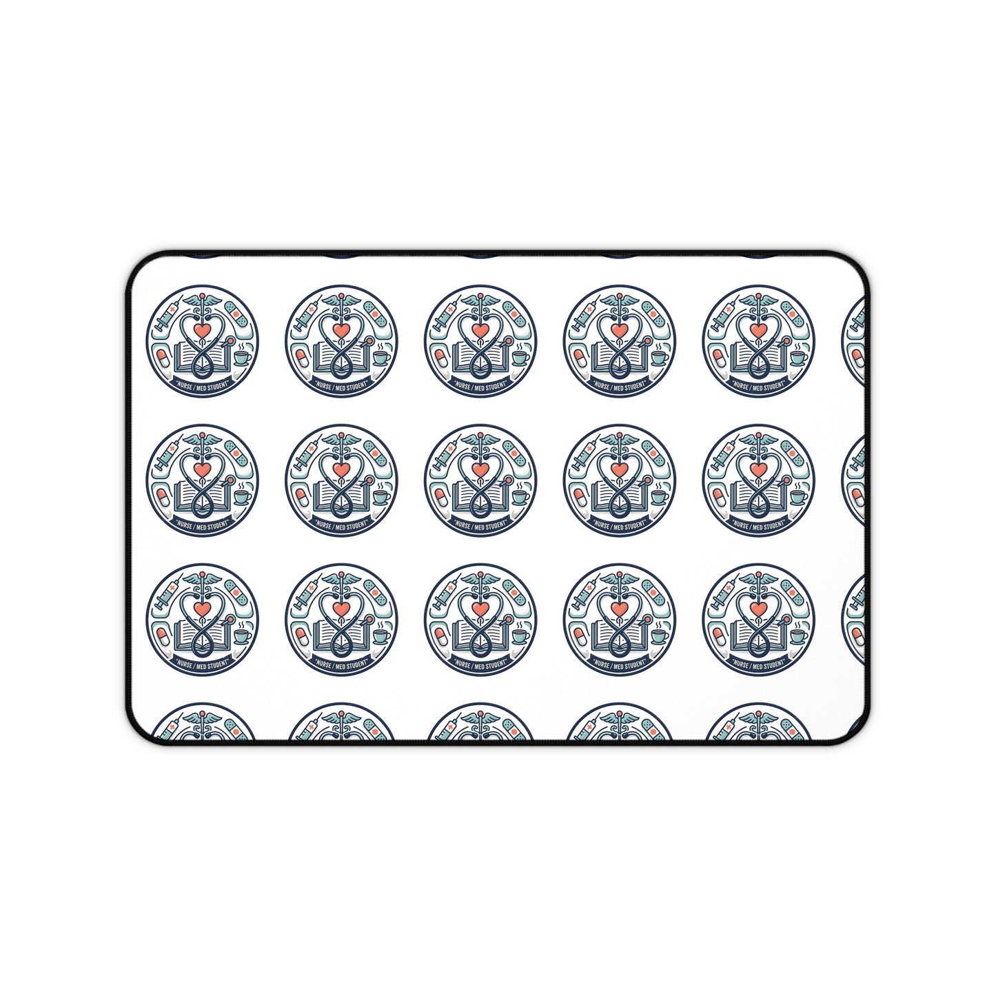 Nurse & Med Student Aesthetic Desk Mat — Medical Study Desk Pad