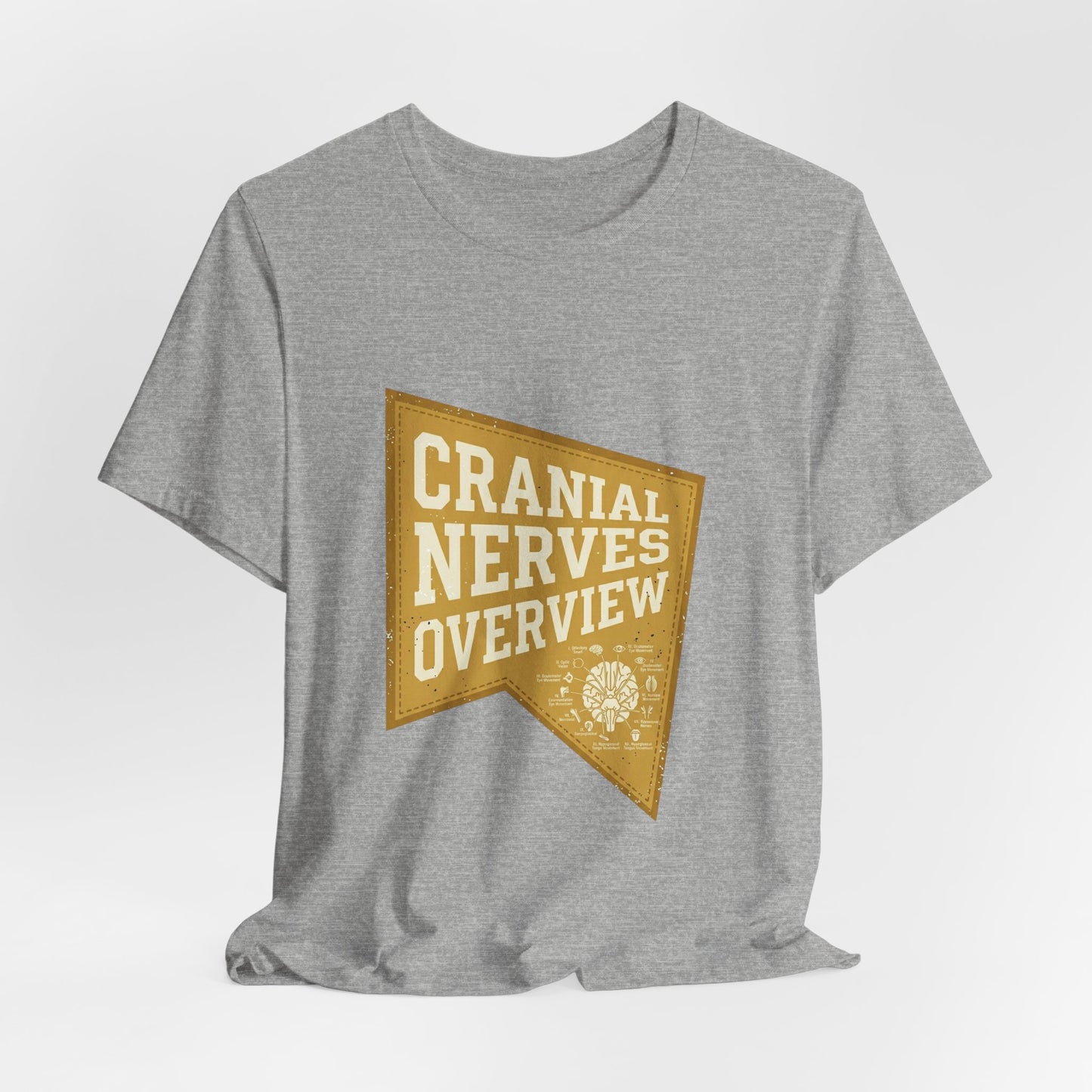 Cranial Nerves Overview T-Shirt | Retro Medical Tiger Vibe
