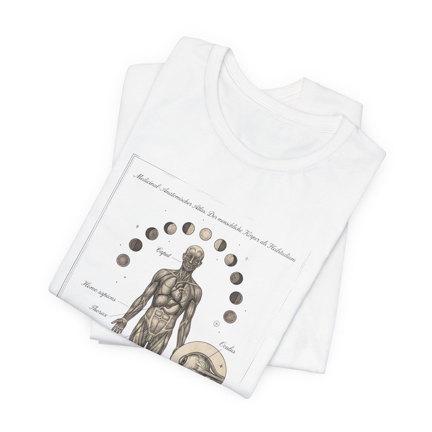 Anatomical Zodiac Chart Tee | Vintage Human Form, Birth Month Botanicals