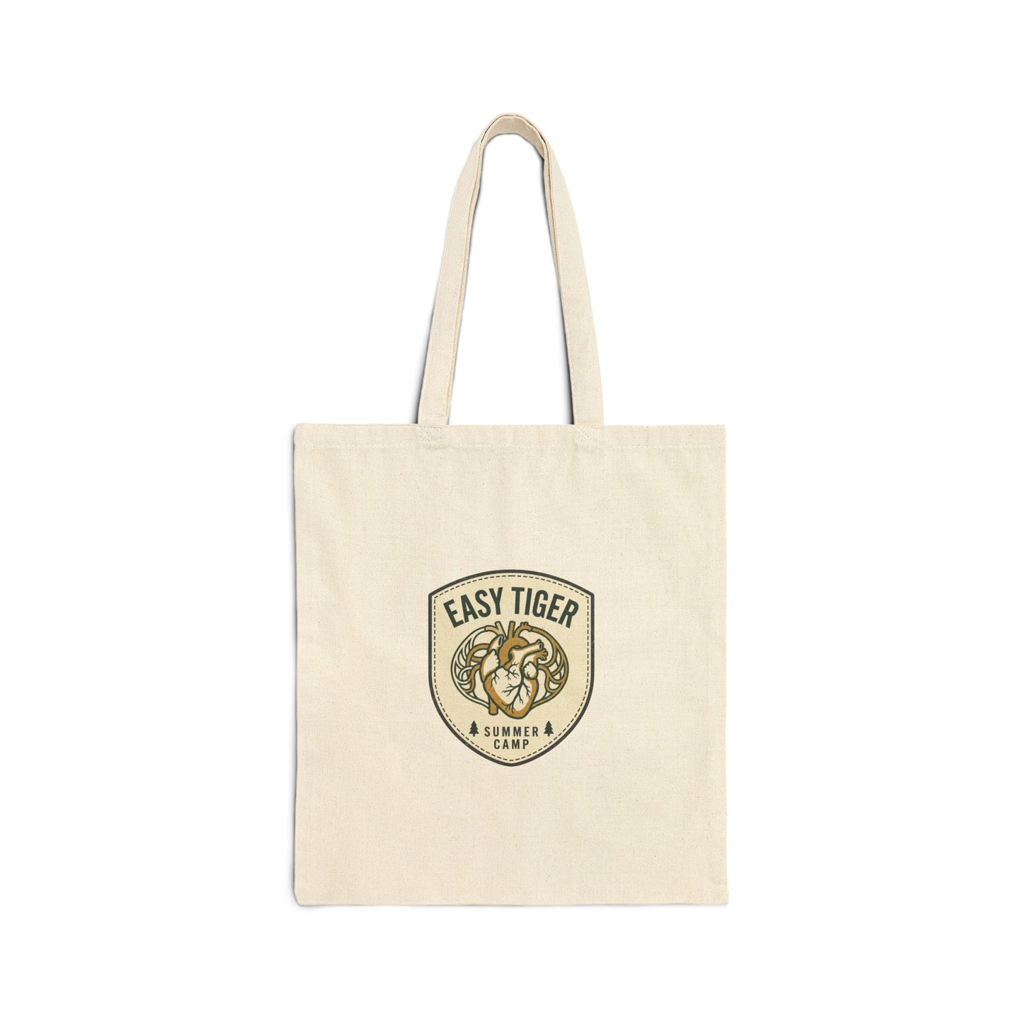 Easy Tiger Vintage Badge Tote | Retro Summer Animal Graphic