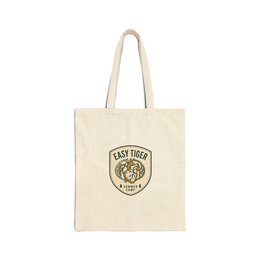 Easy Tiger Vintage Badge Tote | Retro Summer Animal Graphic