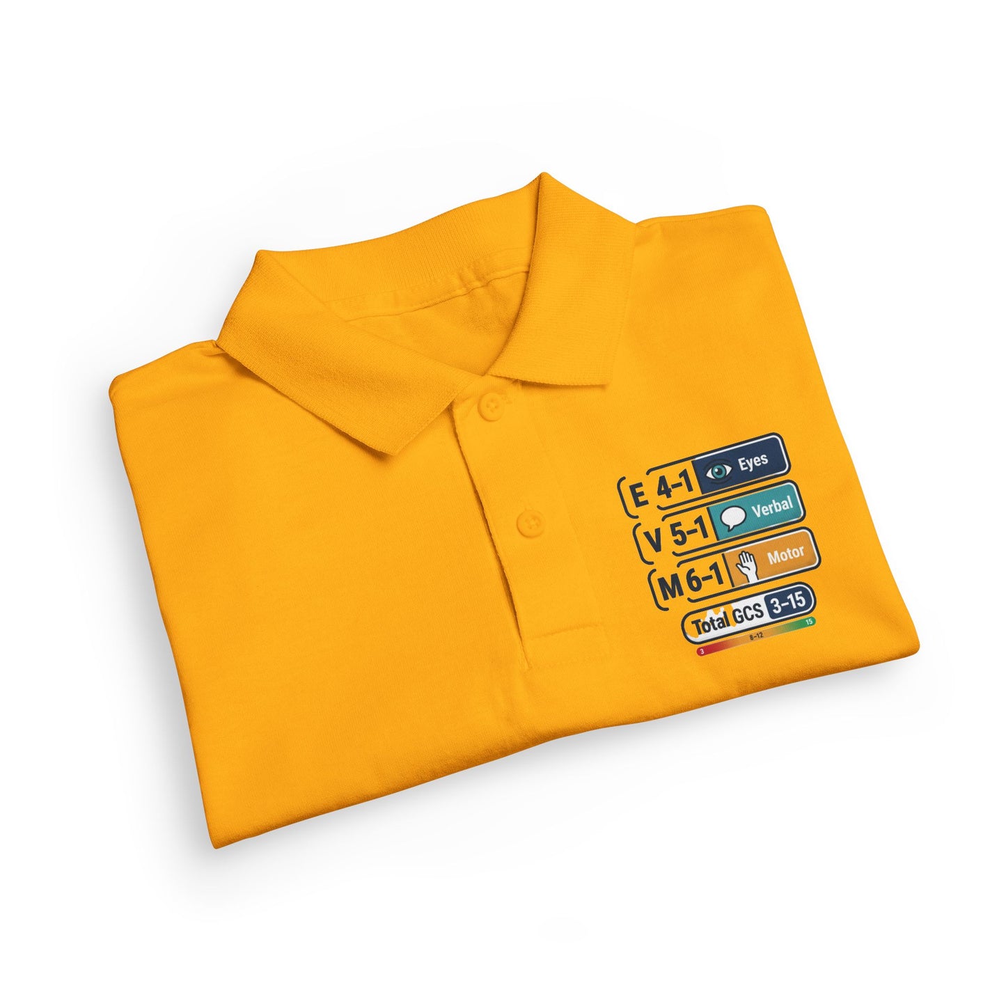 Kids Polo Shirt with Colorful Camping Icons — Outdoor Adventure Badge Design