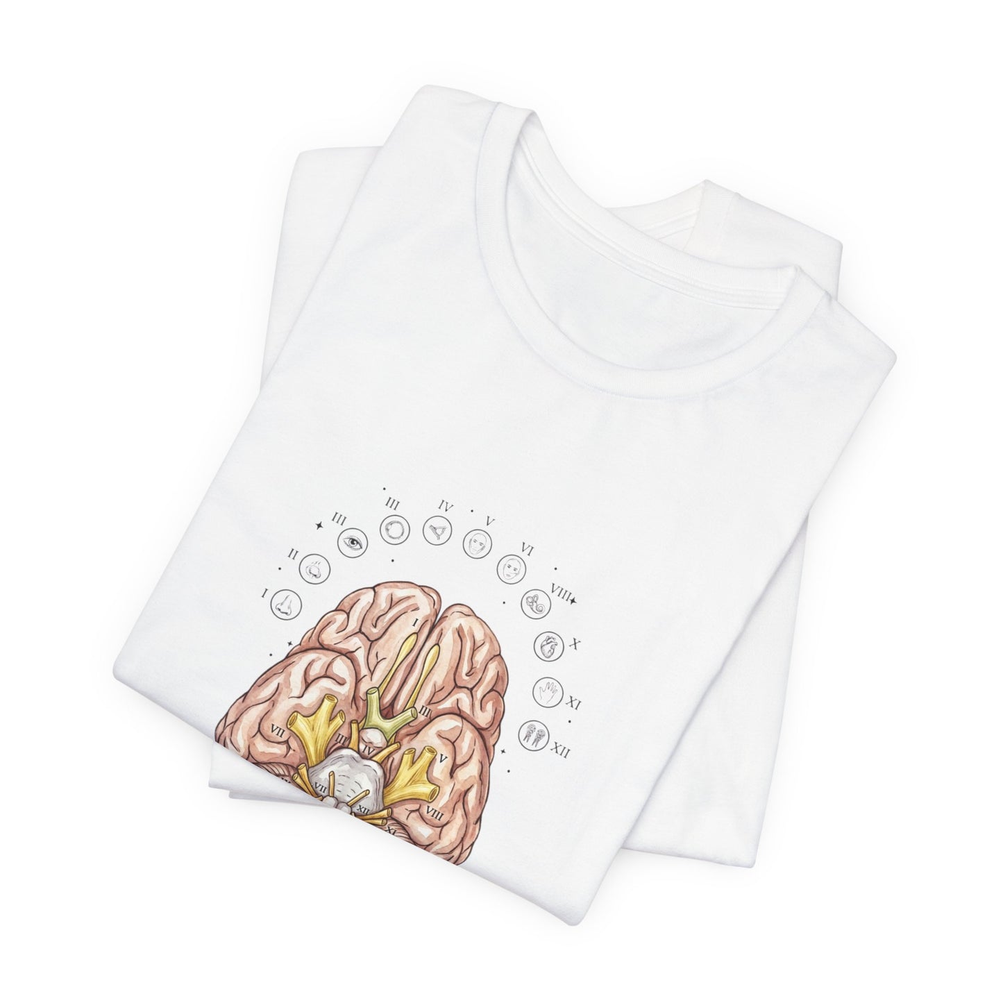 Anatomical Brain Floral Illustration Tee | Birth Flower, Botanical Anatomy