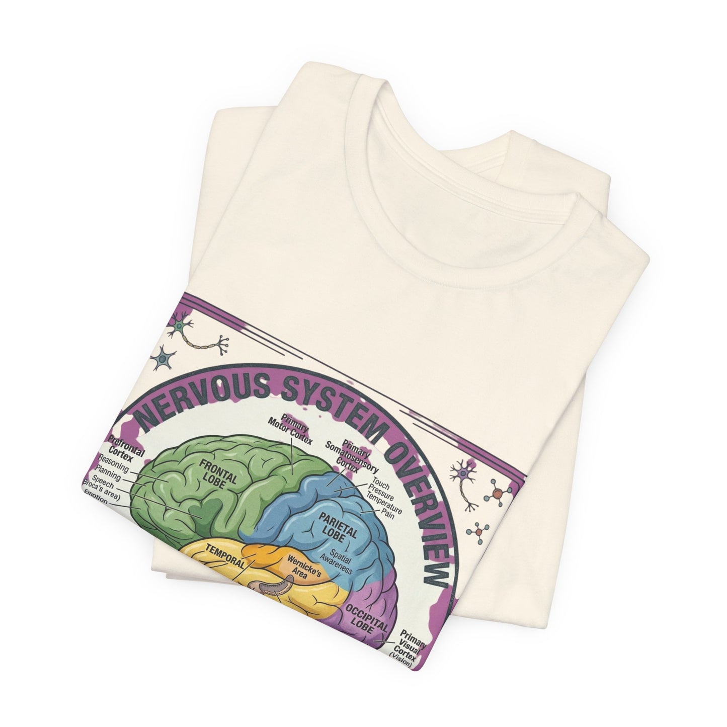 Brain Anatomy Diagram Tee | 250th Independence Day, Patriotic Milestone