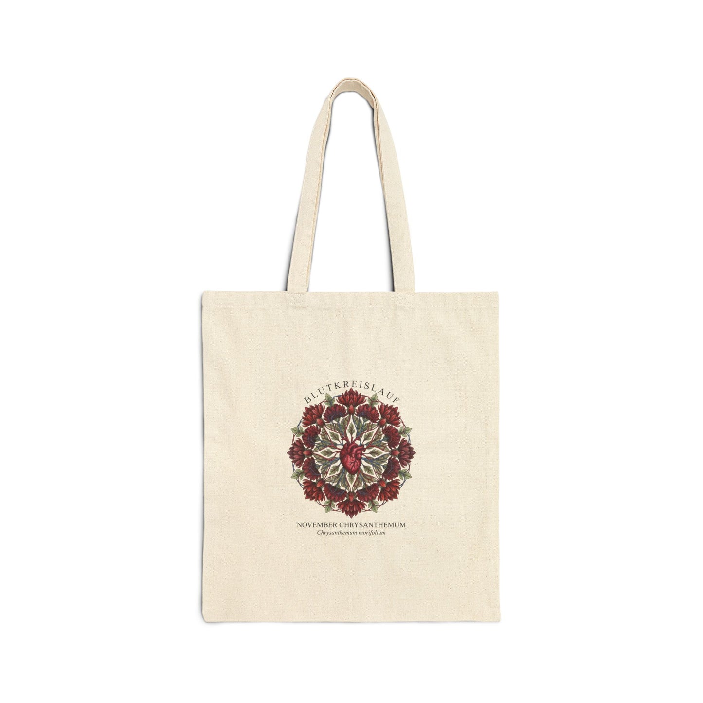 January Carnation Birth Flower Tote | Botanical Birth Month Illustration