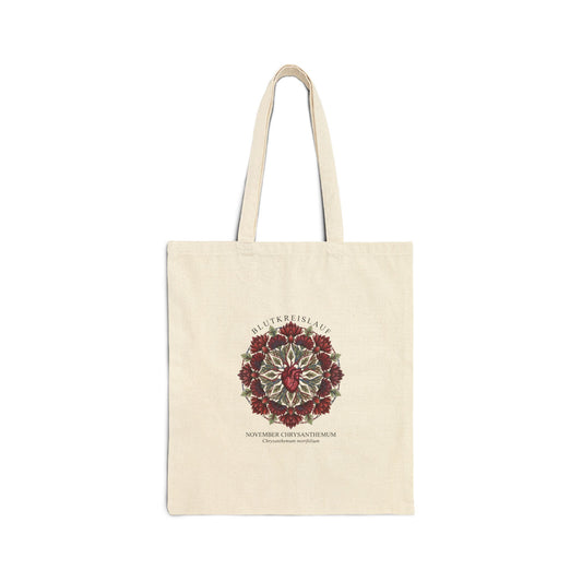 January Carnation Birth Flower Tote | Botanical Birth Month Illustration