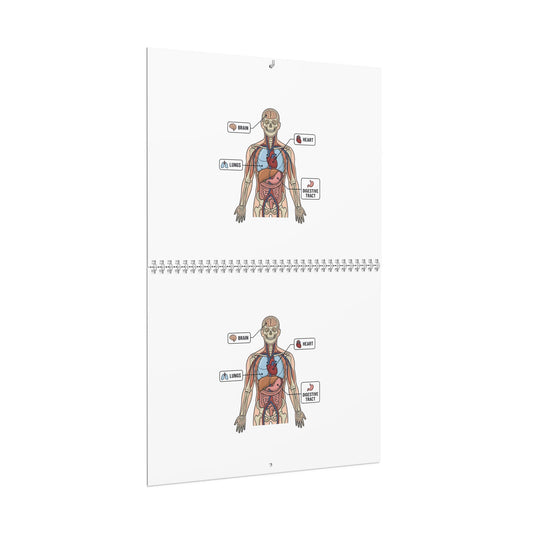 Human Anatomy Wall Calendar — Medical Student Study Calendar